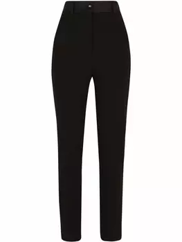 Dolce & Gabbana брюки с завышенной талией, черный