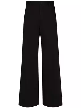 Dolce & Gabbana брюки широкого кроя, черный