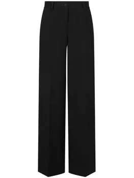 Dolce & Gabbana брюки широкого кроя, черный