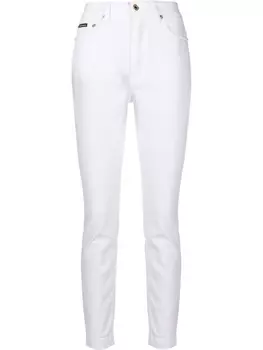 Dolce & Gabbana брюки скинни с заниженной талией, белый