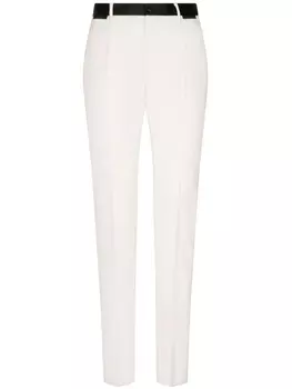 Dolce & Gabbana брюки строгого кроя, белый