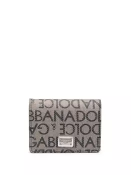 Dolce & Gabbana бумажник с монограммой, нейтральный цвет