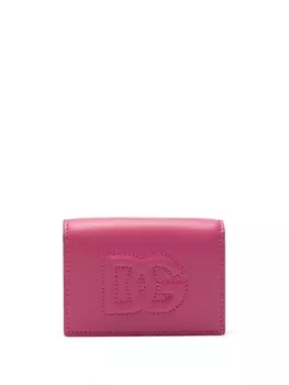 Dolce & Gabbana бумажник с тисненым логотипом, розовый