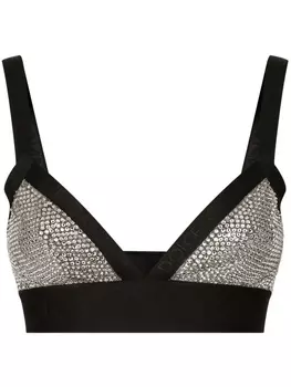 Dolce & Gabbana бюстгальтер KIM DOLCE&GABBANA со стразами, черный