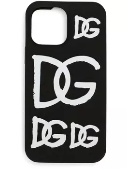 Dolce & Gabbana чехол для iPhone 13 Pro Max с логотипом, черный