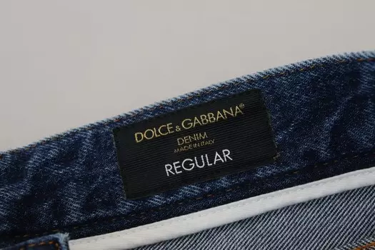 Dolce & Gabbana Chic Tatte Брюки для современного мужчины, синий