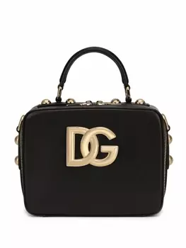 Dolce & Gabbana декорированная сумка-тоут с логотипом, черный