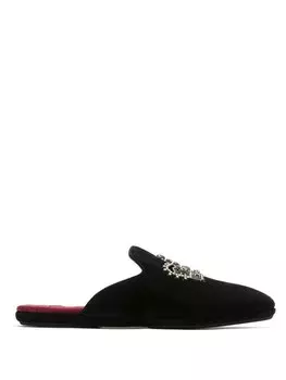 Dolce & Gabbana декорированные слиперы, черный