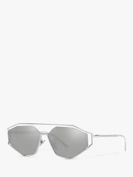 Dolce & Gabbana DG2265 Мужские солнцезащитные очки неправильной формы, серебристые