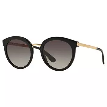 Dolce & Gabbana DG4268 Круглые солнцезащитные очки, черные