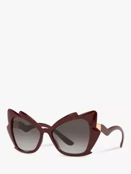 Dolce & Gabbana DG616632 Женские солнцезащитные очки кошачий глаз, бордо