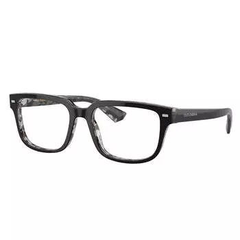 Dolce & Gabbana DG 3380 3403 52 мм унисекс квадратные очки 52 мм, цвет black on grey havana