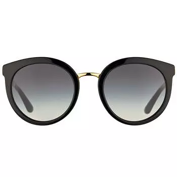 Dolce & Gabbana DG 4268 501/8G Женские круглые солнцезащитные очки, черный