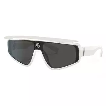 Dolce & Gabbana DG 6177 331287 Солнцезащитные очки унисекс в прямоугольной оправе, белый