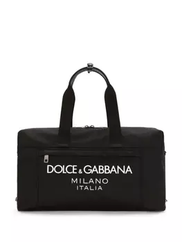 Dolce & Gabbana дорожная сумка с логотипом, черный