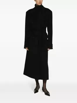 Dolce & Gabbana двубортное пальто, черный
