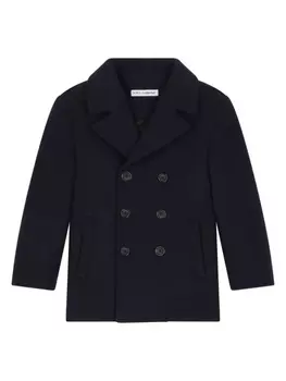 Dolce & Gabbana двубортное пальто, синий