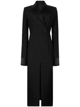 Dolce & Gabbana двубортное платье миди, черный