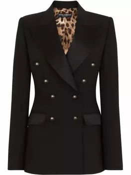 Dolce & Gabbana двубортный блейзер, черный