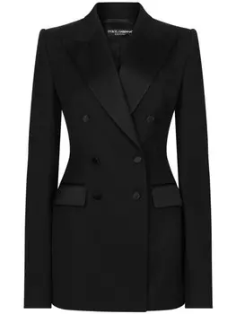 Dolce & Gabbana двубортный блейзер, черный