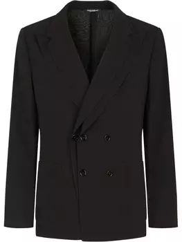 Dolce & Gabbana двубортный пиджак, черный