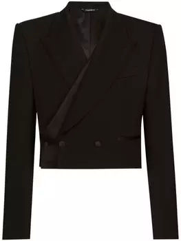 Dolce & Gabbana двубортный пиджак, черный