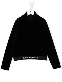 Dolce & Gabbana джемпер с логотипом, черный