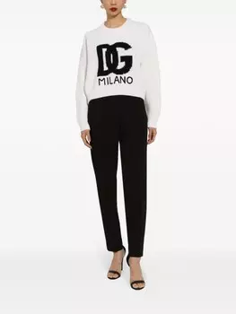 Dolce & Gabbana джемпер с логотипом DG, белый