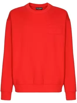 Dolce & Gabbana джемпер с логотипом, красный