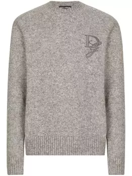 Dolce & Gabbana джемпер с логотипом, серый