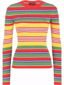 Dolce & Gabbana джемпер в полоску, красный