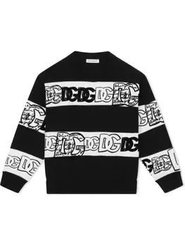 Dolce & Gabbana джемпер вязки интарсия, черный
