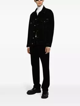 Dolce & Gabbana джинсовая куртка-рубашка, черный