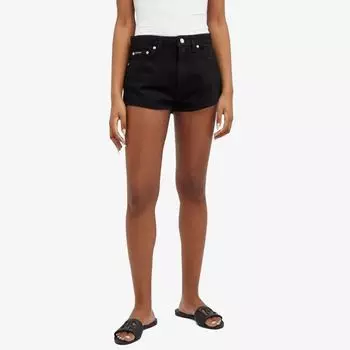 Dolce & Gabbana Джинсовые шорты с высокой посадкой, черный