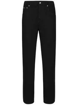 Dolce & Gabbana джинсы бойфренды с заниженной талией, черный