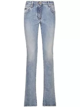 Dolce & Gabbana джинсы bootcut с заниженной талией и логотипом, синий