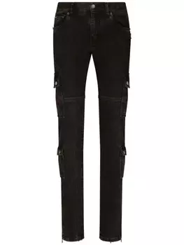 Dolce & Gabbana джинсы карго прямого кроя, черный