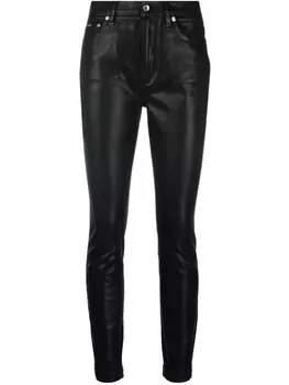 Dolce & Gabbana джинсы с завышенной талией, черный