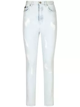 Dolce & Gabbana джинсы скинни Grace с эффектом потертости, синий