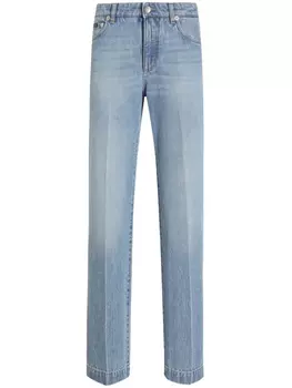 Dolce & Gabbana джинсы со складками, синий