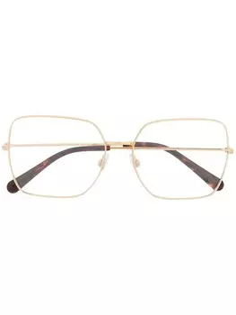 Dolce & Gabbana Eyewear массивные очки, золотистый