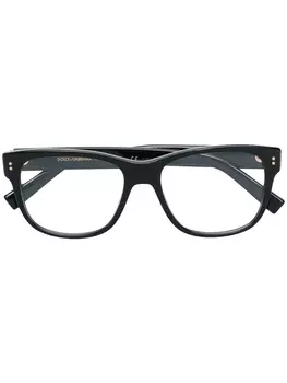 Dolce & Gabbana Eyewear очки для зрения в квадратной оправе, черный