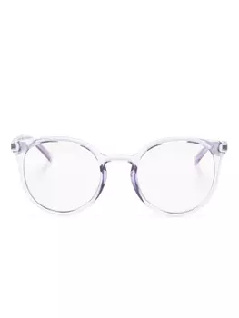 Dolce & Gabbana Eyewear очки в круглой оправе с монограммой, фиолетовый