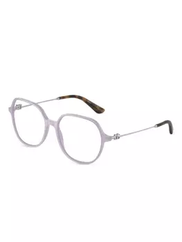Dolce & Gabbana Eyewear очки в круглой оправе, фиолетовый