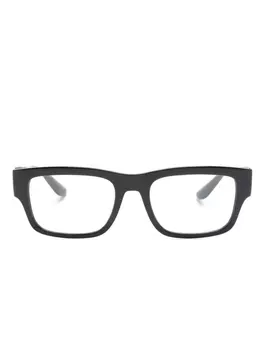 Dolce & Gabbana Eyewear очки в квадратной оправе с логотипом, черный