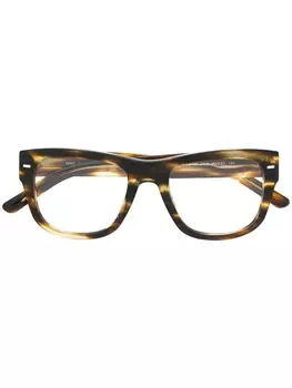 Dolce & Gabbana Eyewear очки в квадратной оправе, коричневый