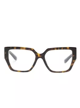 Dolce & Gabbana Eyewear очки в квадратной оправе черепаховой расцветки, коричневый