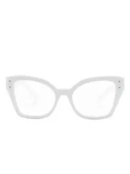 Dolce & Gabbana Eyewear очки в оправе 'бабочка', белый