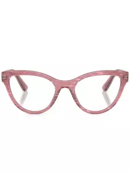 Dolce & Gabbana Eyewear очки в оправе 'кошачий глаз', розовый