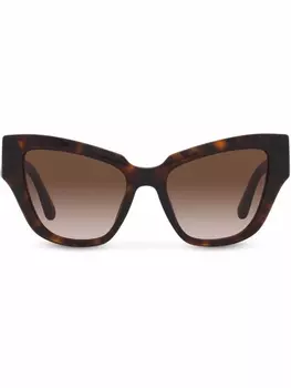 Dolce & Gabbana Eyewear солнцезащитные очки DG Crossed, коричневый